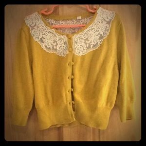 Little girls mustard cardigan